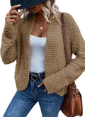 Dokotoo Women's Open Front Chunky Knit Cardigan Sweater Coat