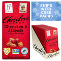 Chocolove Cherry & Almonds Dark Chocolate Bar - Fruit & Nut Fusion