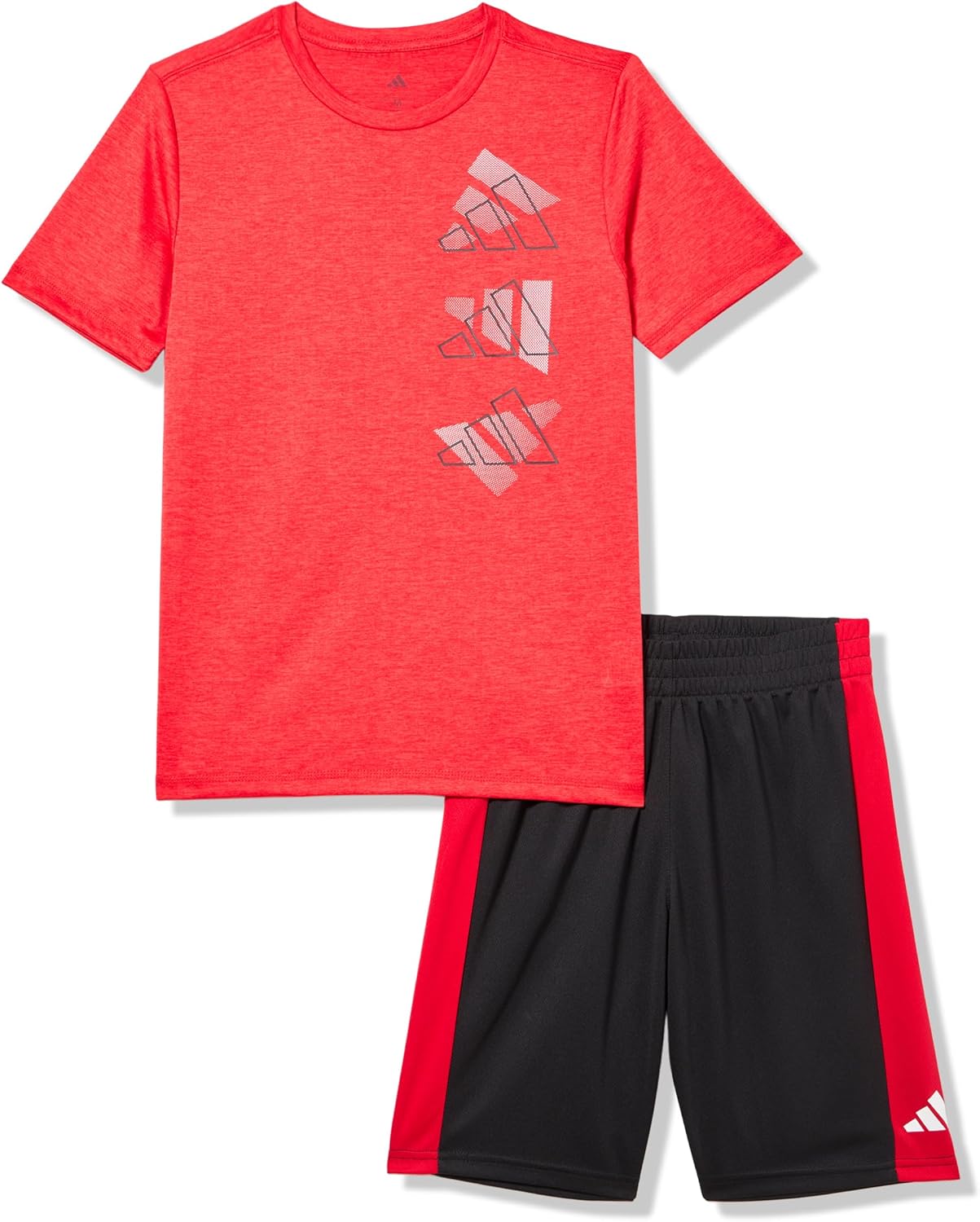adidas Boys Two-piece Short Sleeve Graphic Tee and Shorts Set