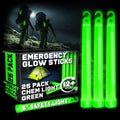 PartySticks Green Glow Sticks 6in 25 Pack - Bright Tactical Light