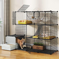 YITAHOME 3-Tier Cat Cage with Litter Box for Small Cats