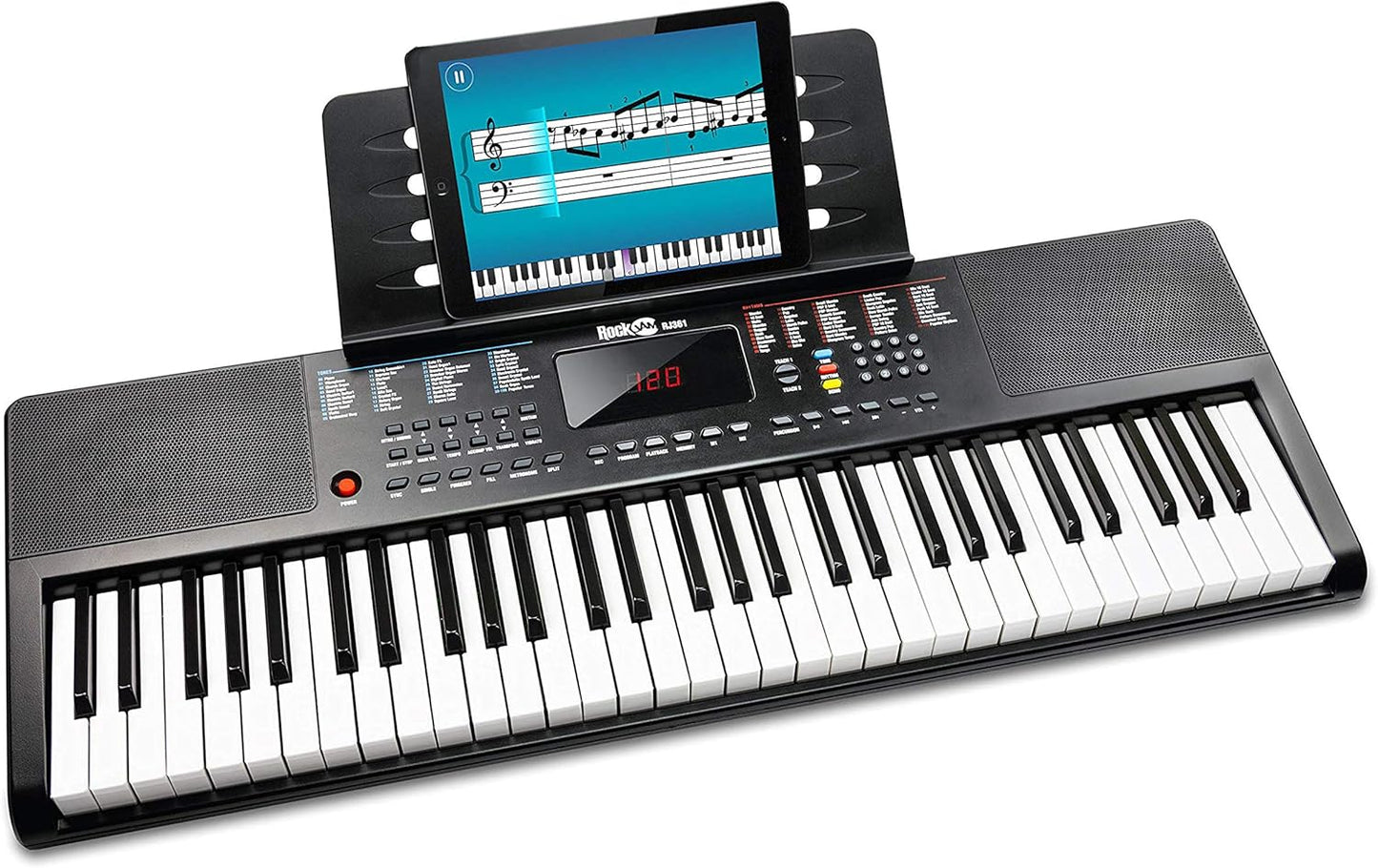 RockJam 61-Key Keyboard Bundle with Lessons