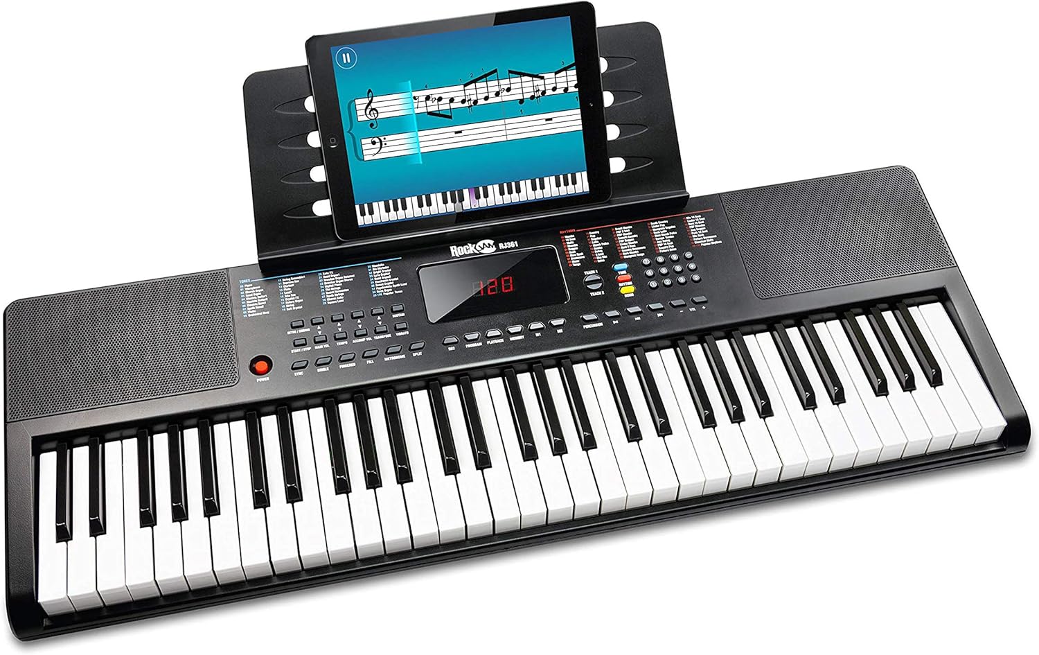RockJam 61-Key Keyboard Bundle with Lessons