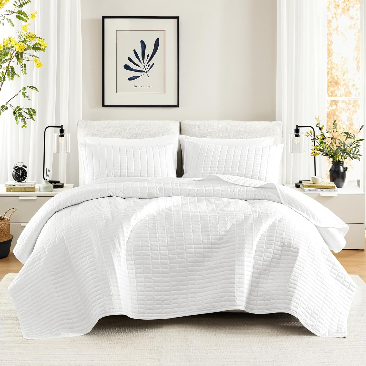 Comfort Spaces Kienna Quilt Set - Lightweight Summer Blanket