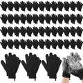 Exfoliating Glove Bulk 104 Pcs Black Shower Gloves - Deep Clean Shower