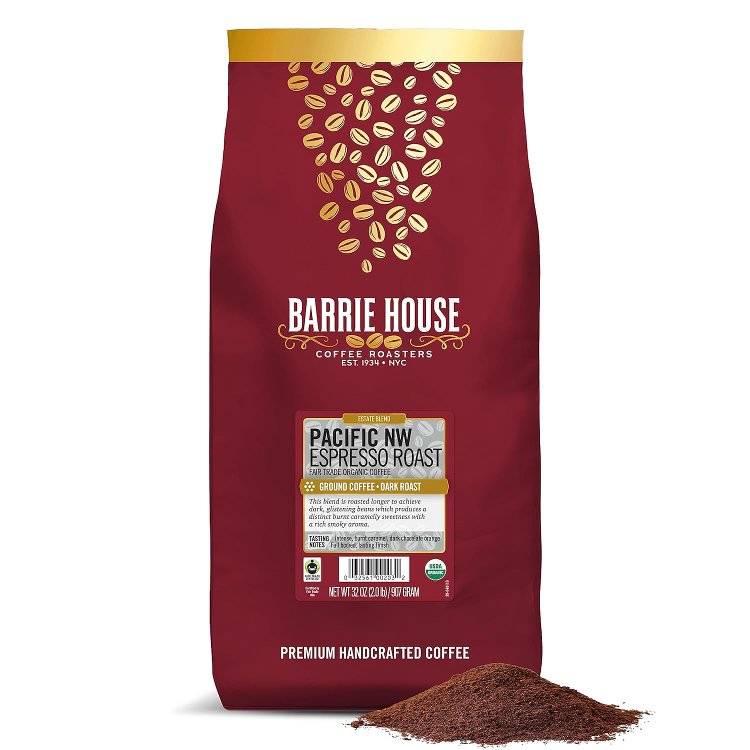 Bold & Robust Barrie House Espresso Roast | 100% Arabica Beans | 2 lb Bag