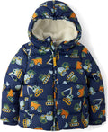 Boys' and Toddler Puffer Jacket - Quilted Sherpa Lined Warmth