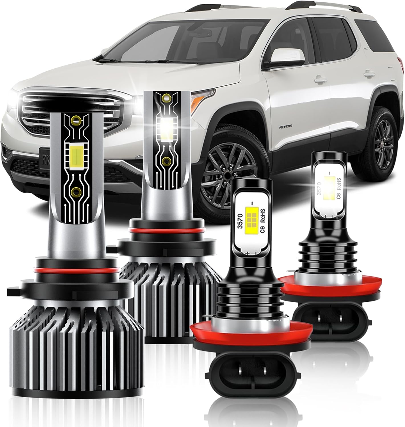 Compatible GMC Acadia Fog Light Bulbs for 2013-2019 Models