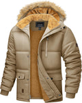 Men's Winter Jacket Fleece Lined Water Repellent Windproof Parka