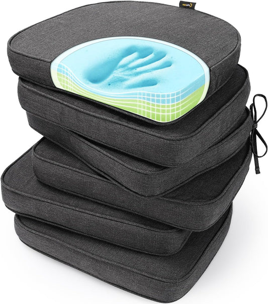 SUNROX Gel Memory Foam Chair Cushions for Indoor and Outdoor Use
