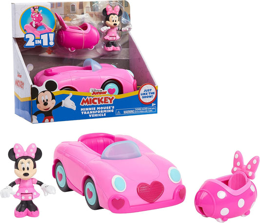 Minnie Mouse Transforming Toy Car for Kids 3+ | Official Disney Junior Funhouse Vehicle