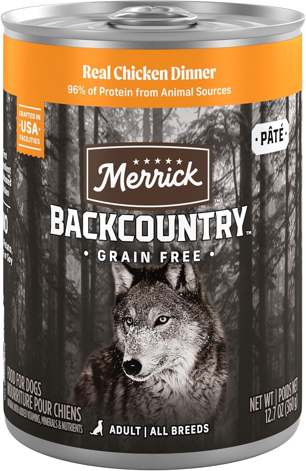Merrick Backcountry Grain Free Real Chicken Dinner Canned Dog Food