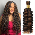 Human Braiding Hair 16 in 100g Ombre Deep Wave - Boho Knotless Ready