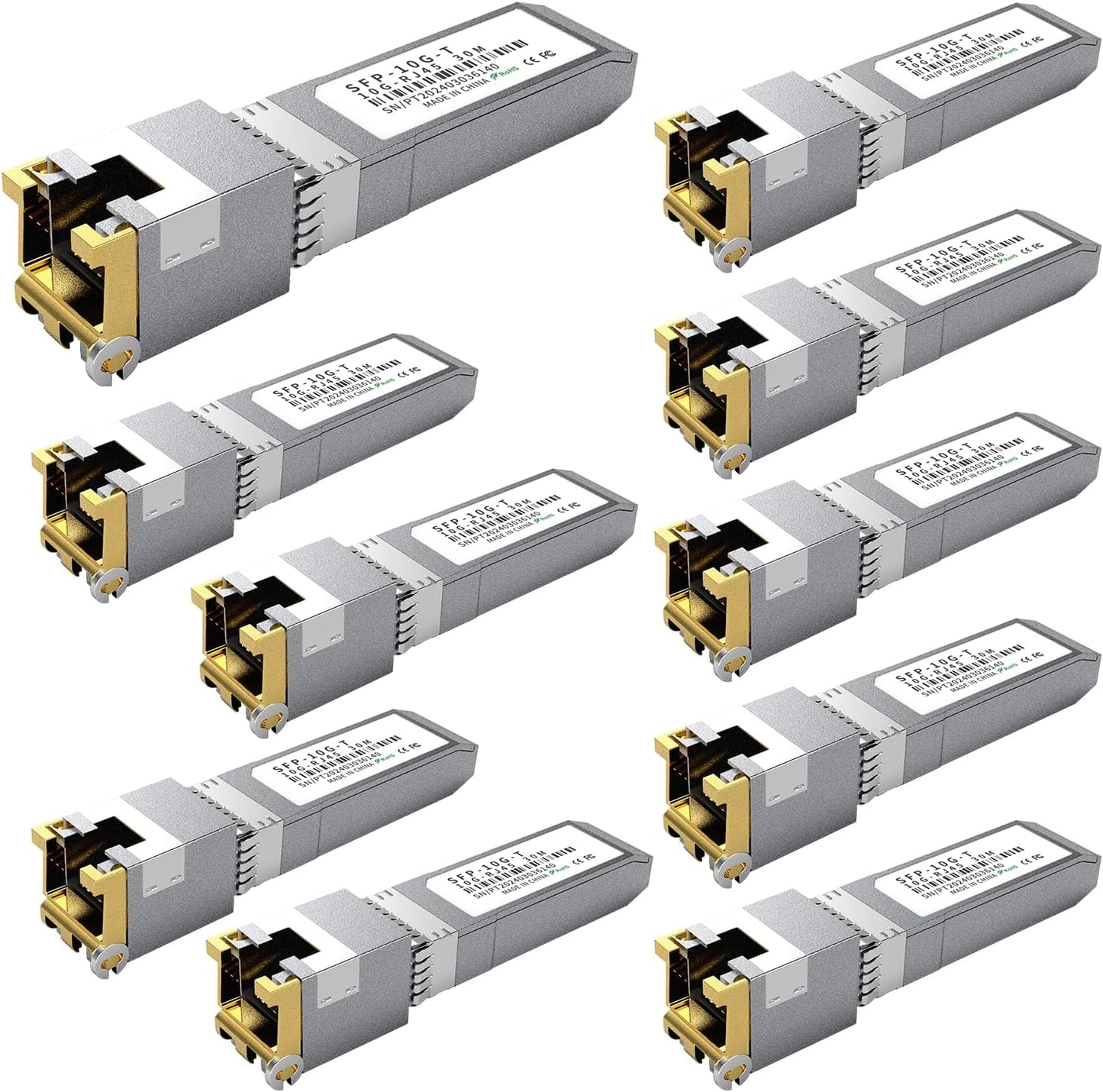 10PCS 10GBASE-T SFP+ RJ45 Copper Transceiver Module Review
