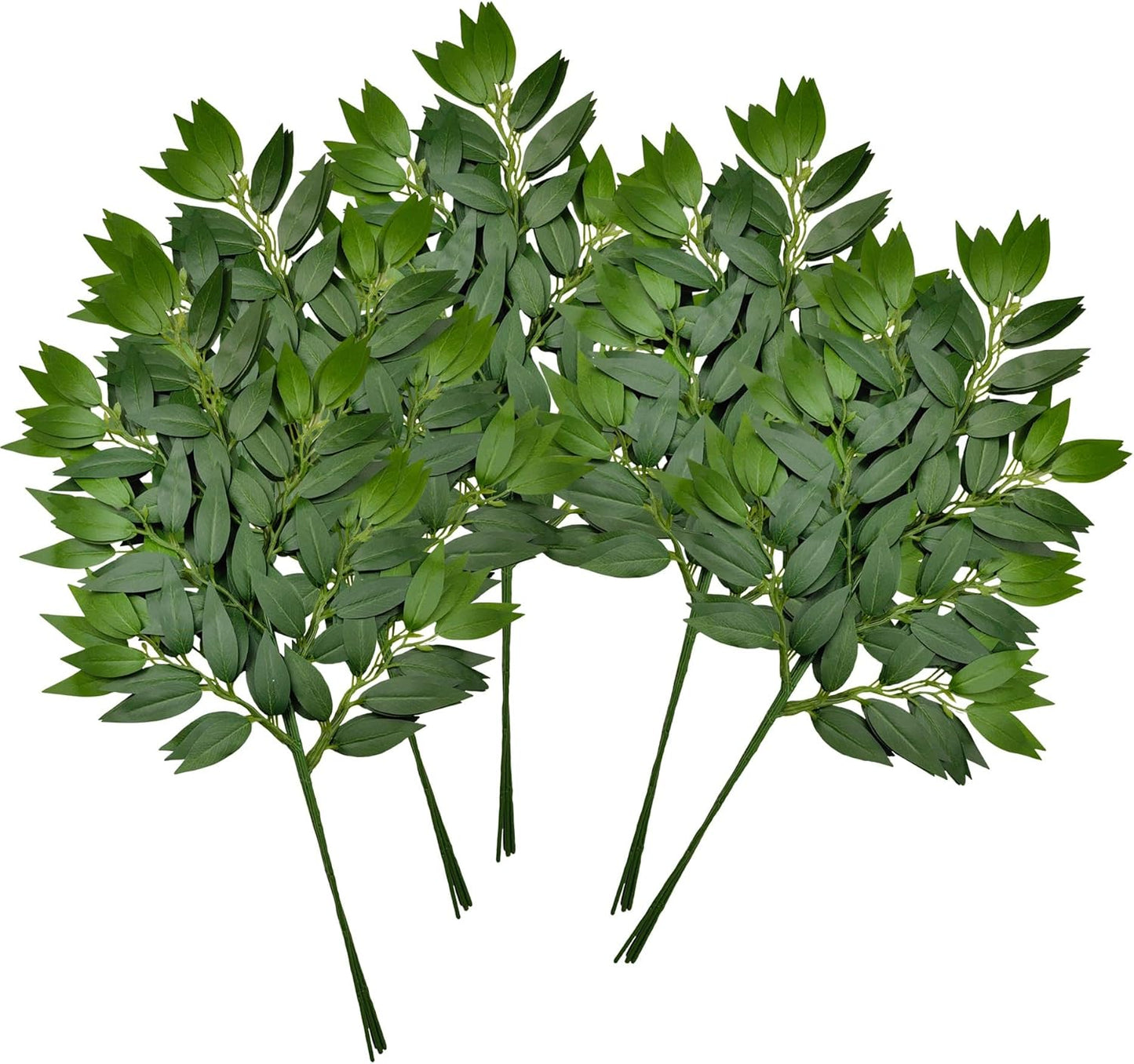 48Pcs Italian Ruscus Greenery Stems for Wedding Decor and DIY