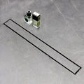 SaniteModar Linear Shower Drain 48 in - Tiled Stealth Brushed