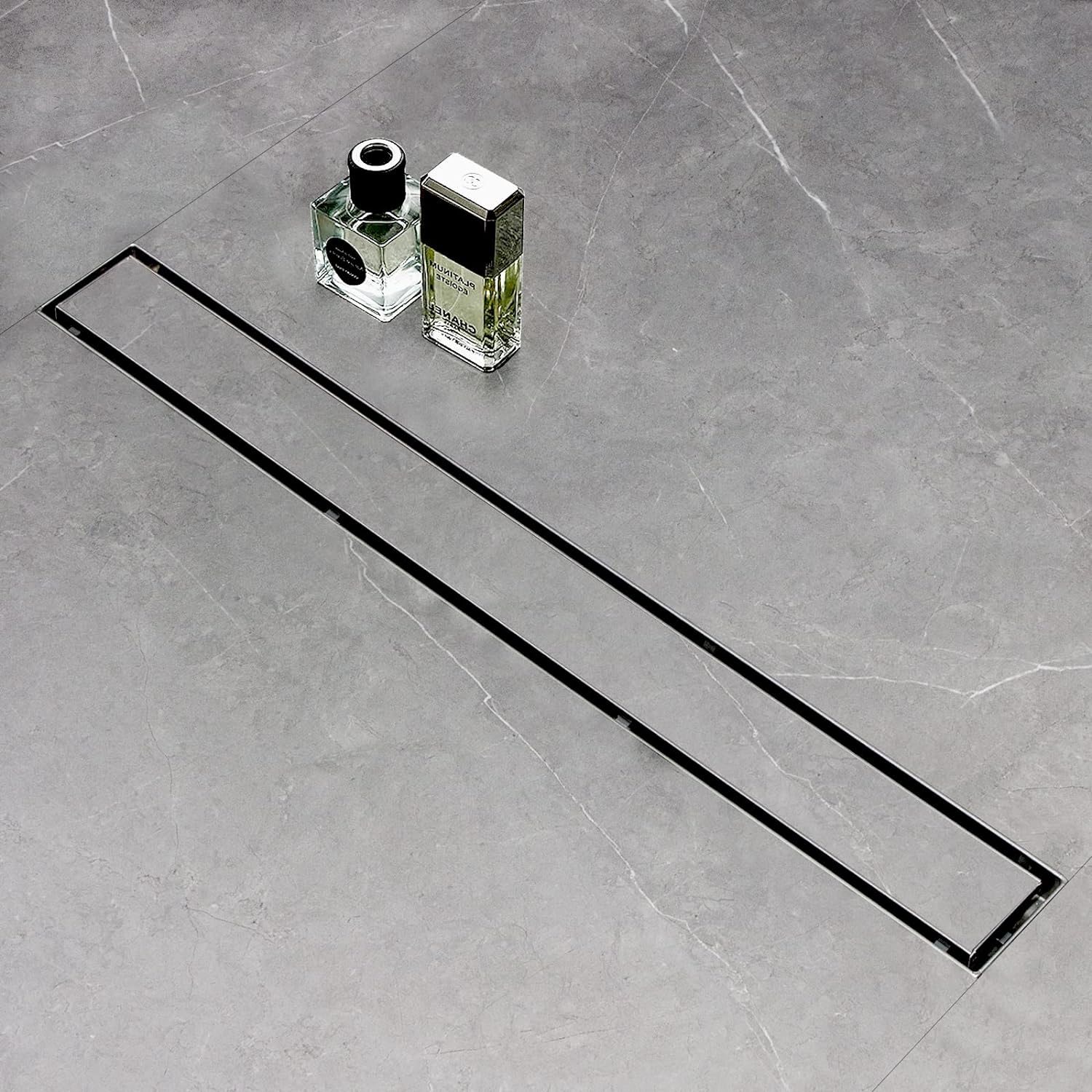 SaniteModar 48 Inch Linear Shower Drain with Tiled Stealth Design