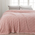 Super Soft King Blanket Dusty Pink Love - Lightweight Silky Flannel