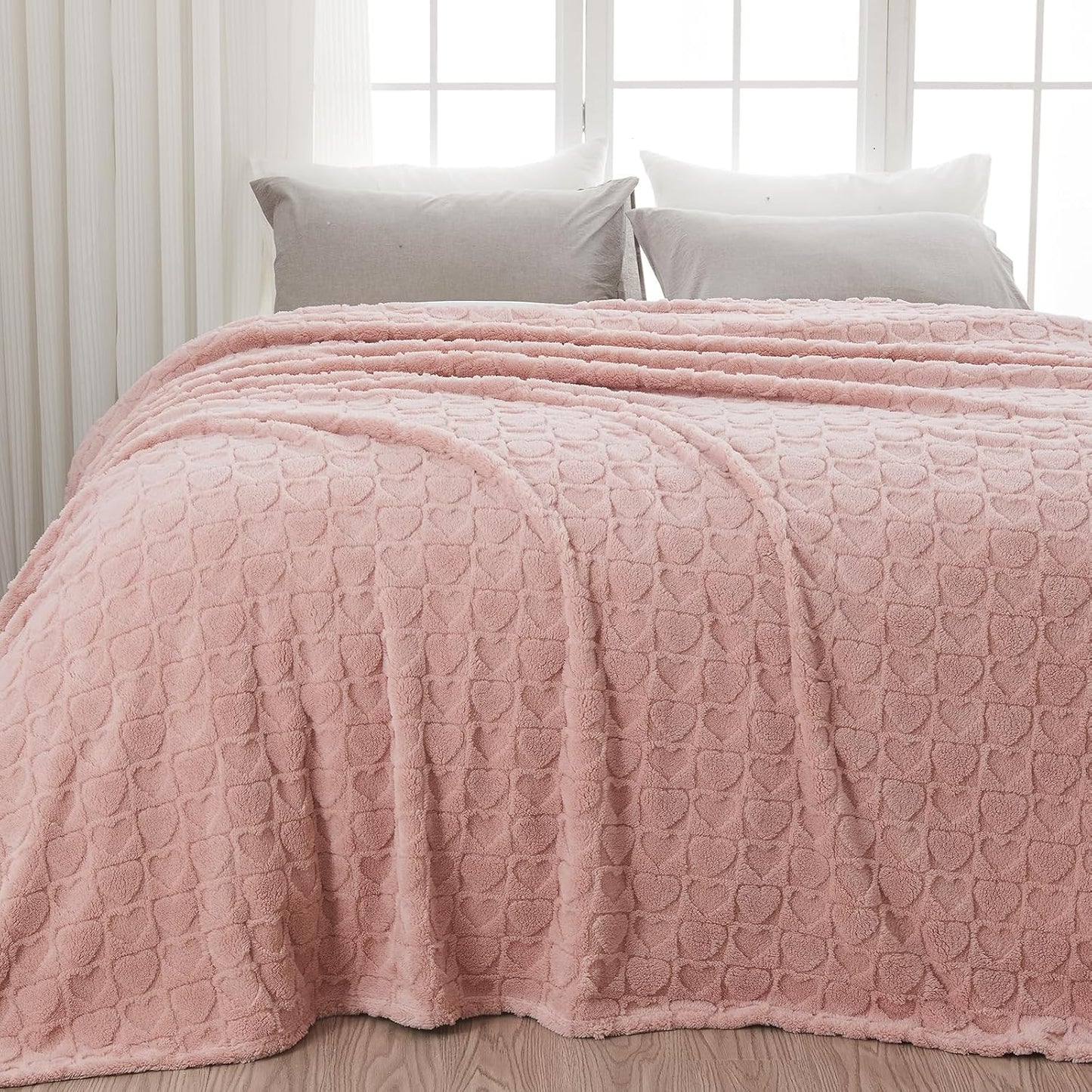 Super Soft King Blanket in Dusty Pink Love for All Seasons