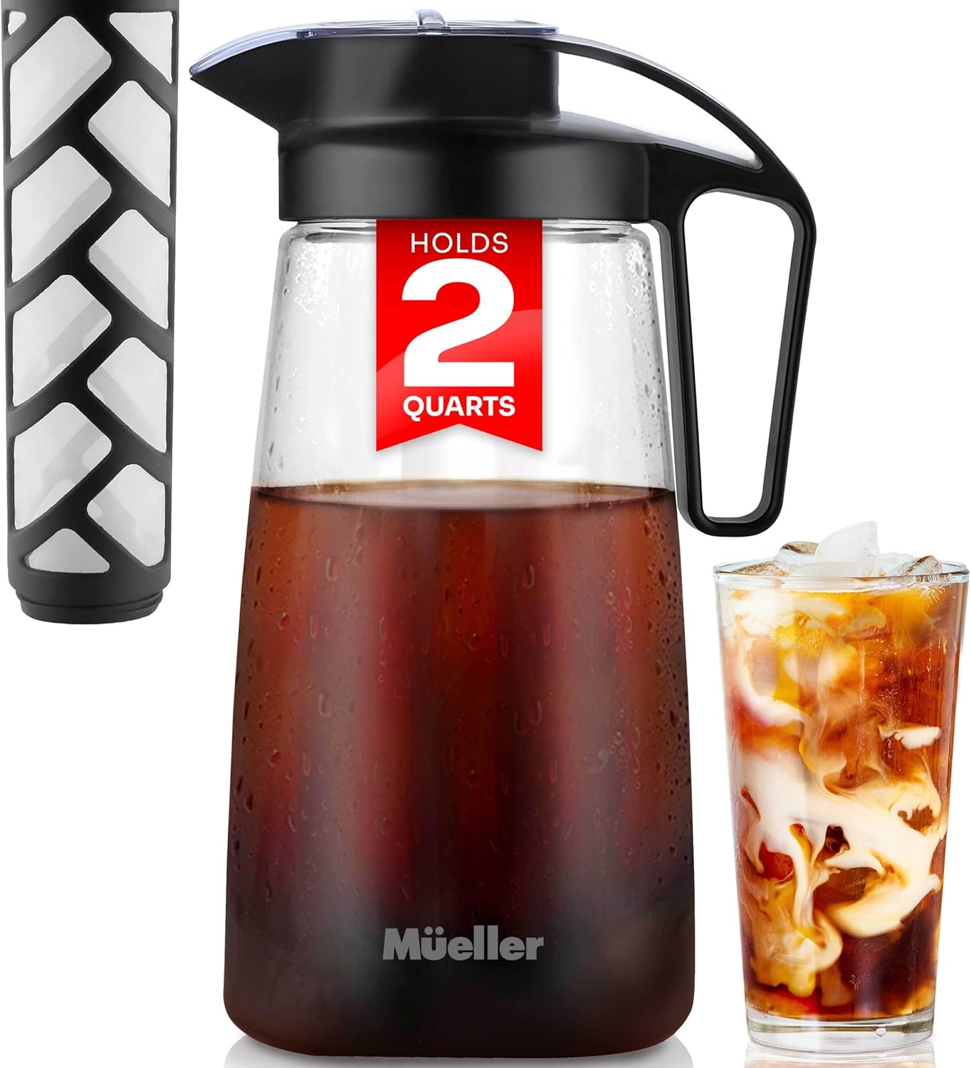 Mueller Cold Brew Maker - Refreshing 2-Quart Pitcher