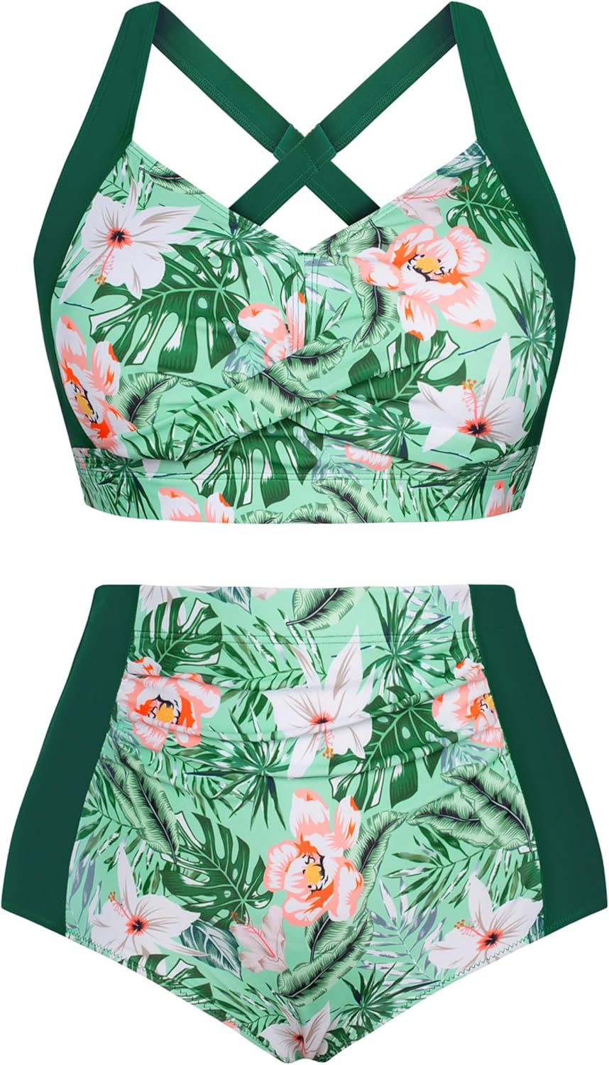 High Waisted Bikini Sets for Women with Tummy Control Style