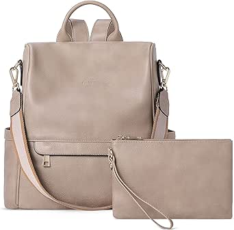 CLUCI Womens Backpack Purse Leather Anti-theft Travel Bag