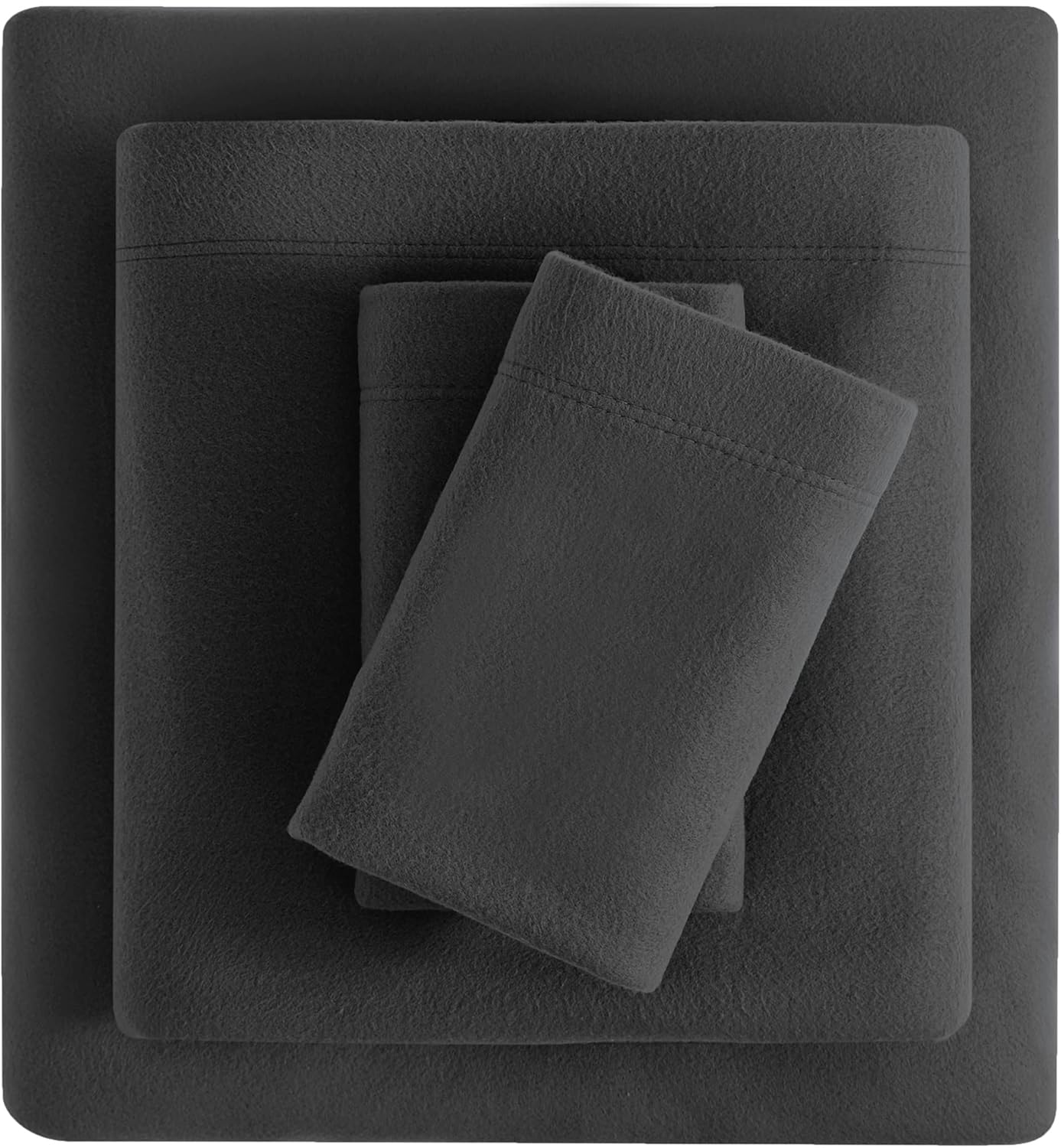 Viviland Plush Micro Fleece Queen Bed Sheet Set for Comfort