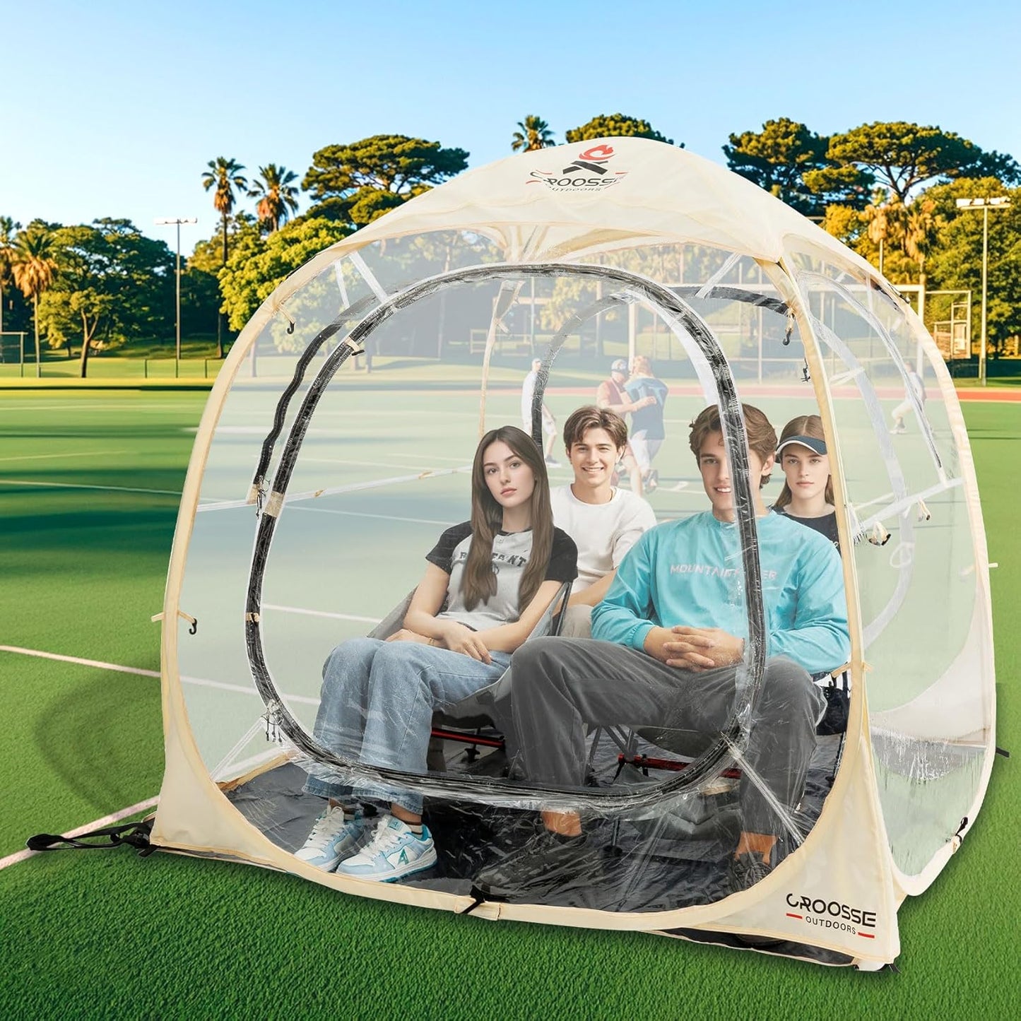Waterproof Pop Up Sports Tent for All Weather Fun! - Croosseoutdoors