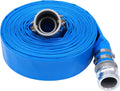 1 in x 100ft PVC Lay Flat Discharge Hose With Aluminum Camlock