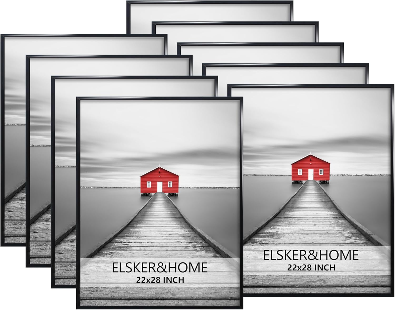 22x28 Black Poster Frames 9 Pack for Stylish Home Decor