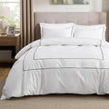 Bedsure Luxury Hotel Duvet Cover King Size - 100% Cotton Comfort
