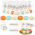Pumpkin Soap Favors 40 Pack - Ready Gift Bags & Thanks Cards