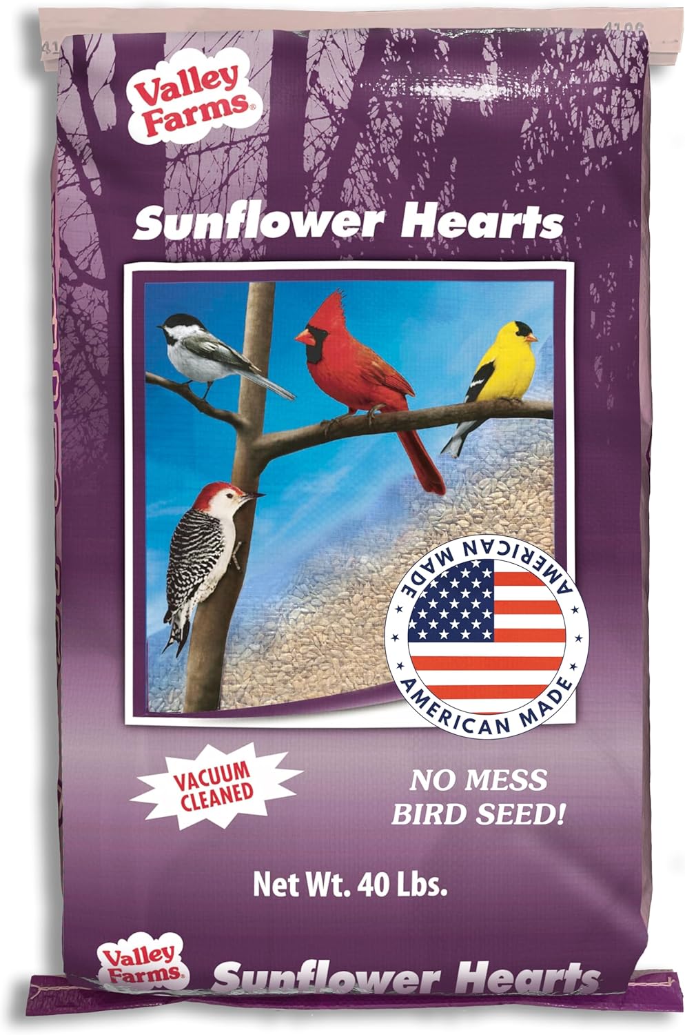 Valley Farms Whole Sunflower Hearts for Birds - No Mess Seed