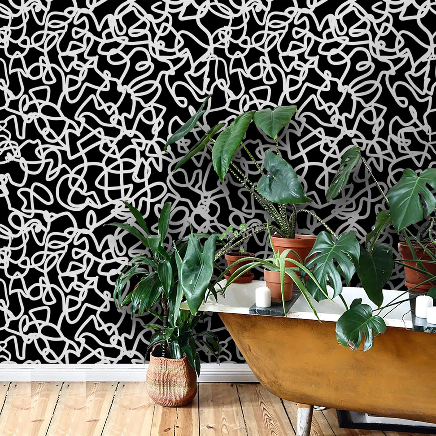 Ismoon Peel and Stick Wallpaper for Modern Home Decor