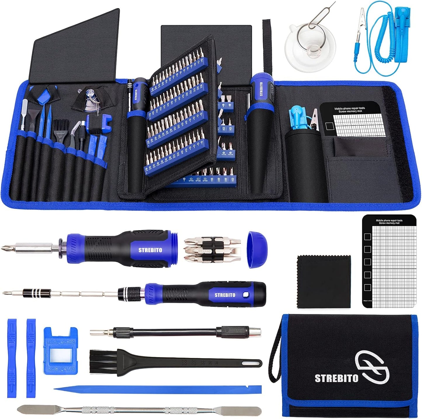 STREBITO Precision Screwdriver Set for Home Improvement & Repairs