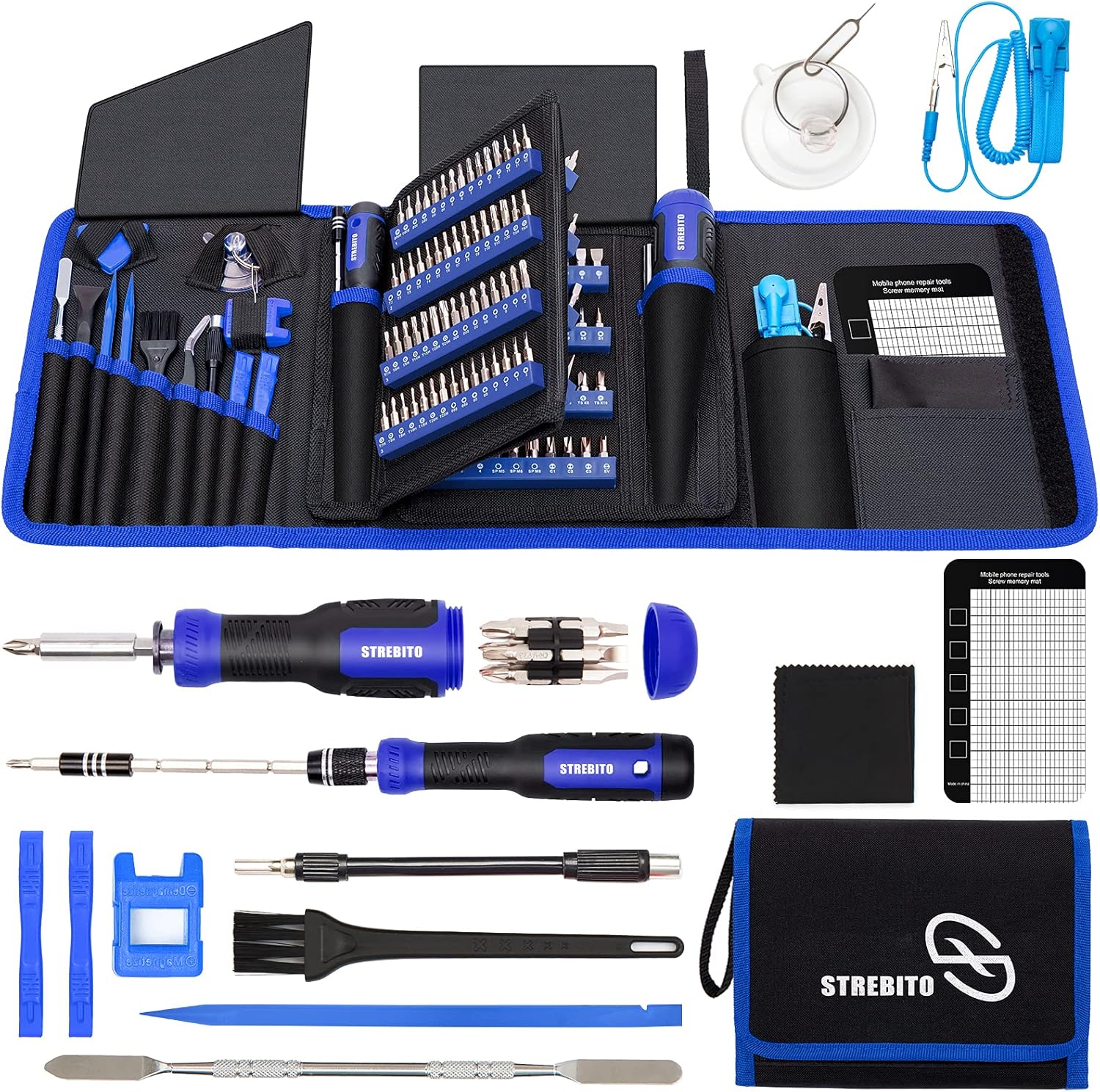 STREBITO Precision Screwdriver Set for Home Improvement & Repairs