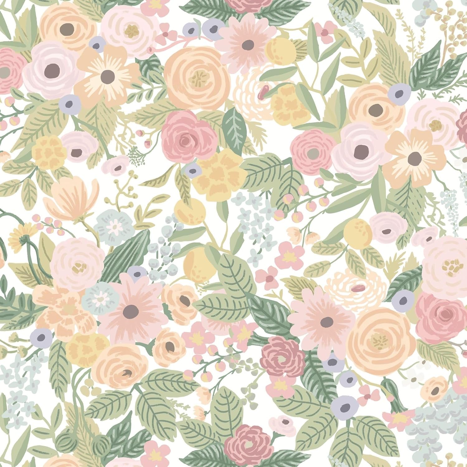 Ismoon Floral Peel and Stick Wallpaper for Home Decor Projects