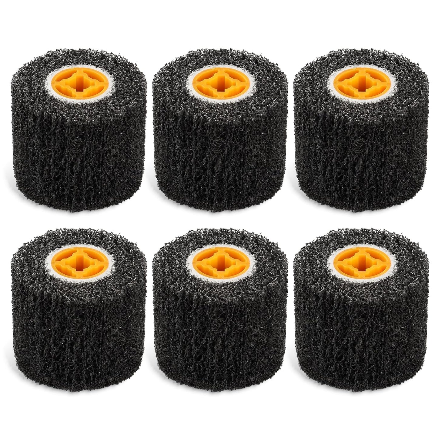 Rocaris 6 Pack Abrasive Drum Paint and Rust Remover for Polishing
