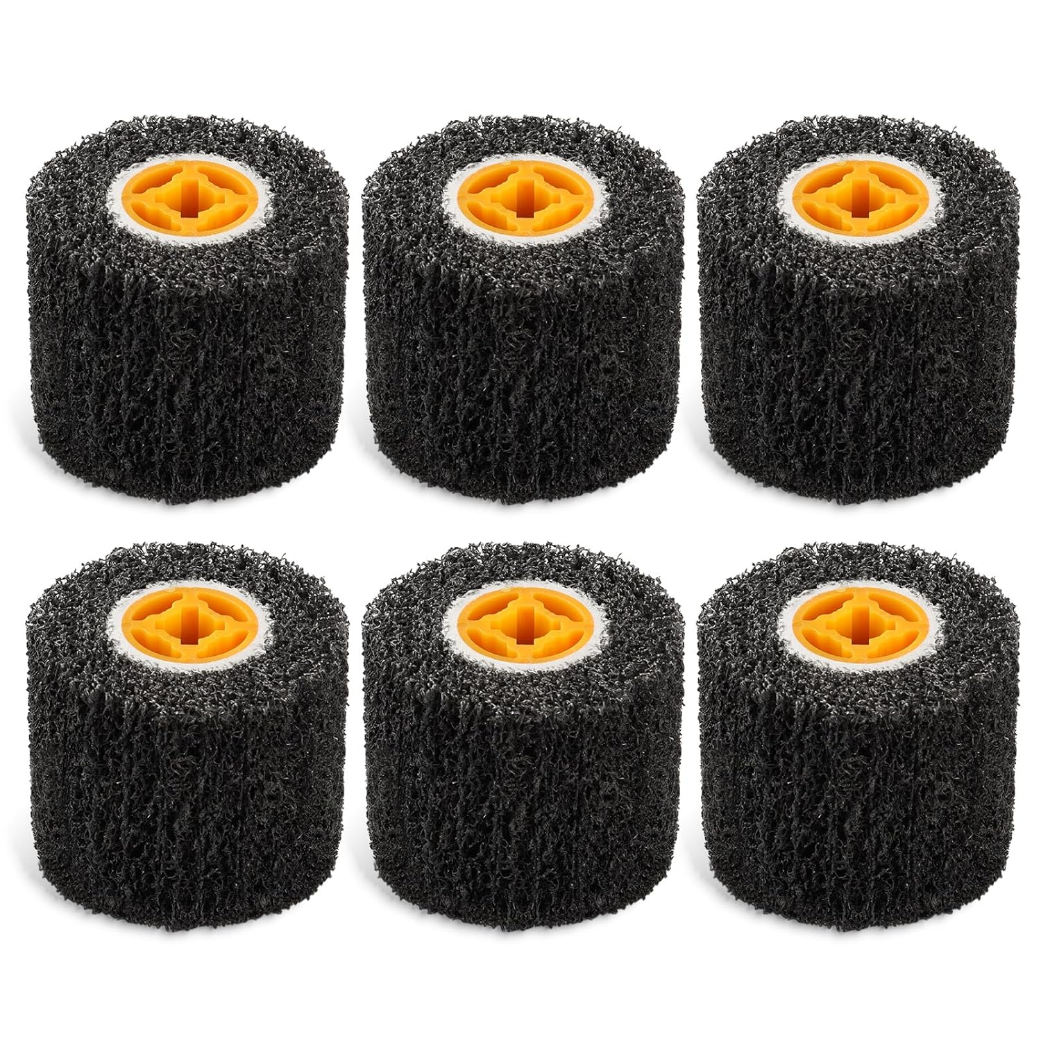 Rocaris 6 Pack Abrasive Drum Paint and Rust Remover for Polishing