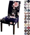 Stretchy Parson Chair Slipcovers for Dining Room - Set of 6 Floral