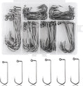 100pcs Fishing Jig Hooks Kit 90 Degree Barbarian Jig Hooks - Durable