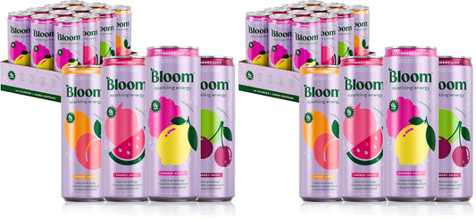 Bloom Nutrition Sparkling Energy Drink Variety Pack - 12oz