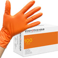 Orange 8 Mil Heavy Duty Nitrile Gloves by INNOVATIVE HAUS