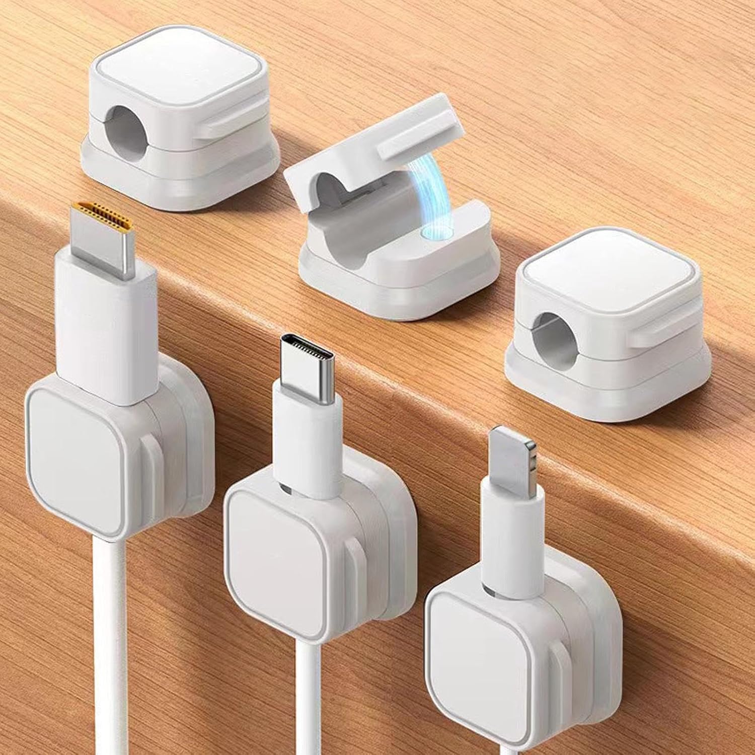 Magnetic Cable Clips - Tidy Wires Easily!