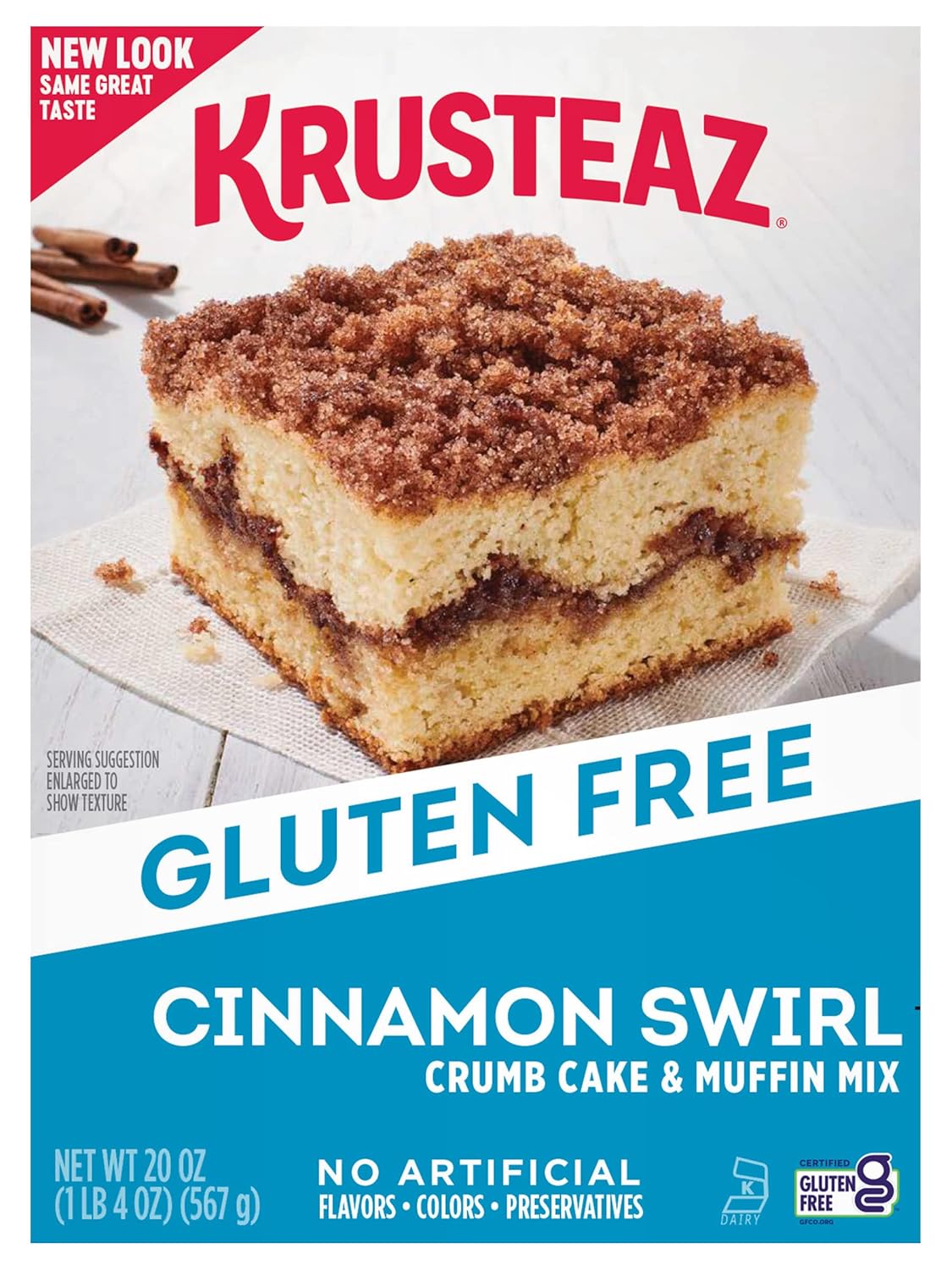 Krusteaz Gluten Free Cinnamon Swirl Crumb Cake Mix Review