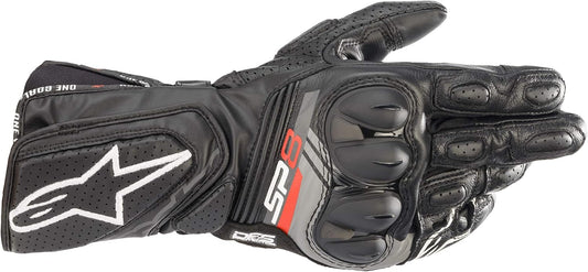 Alpinestars SP-8 V3 Gloves: Full Gauntlet Leather Protection