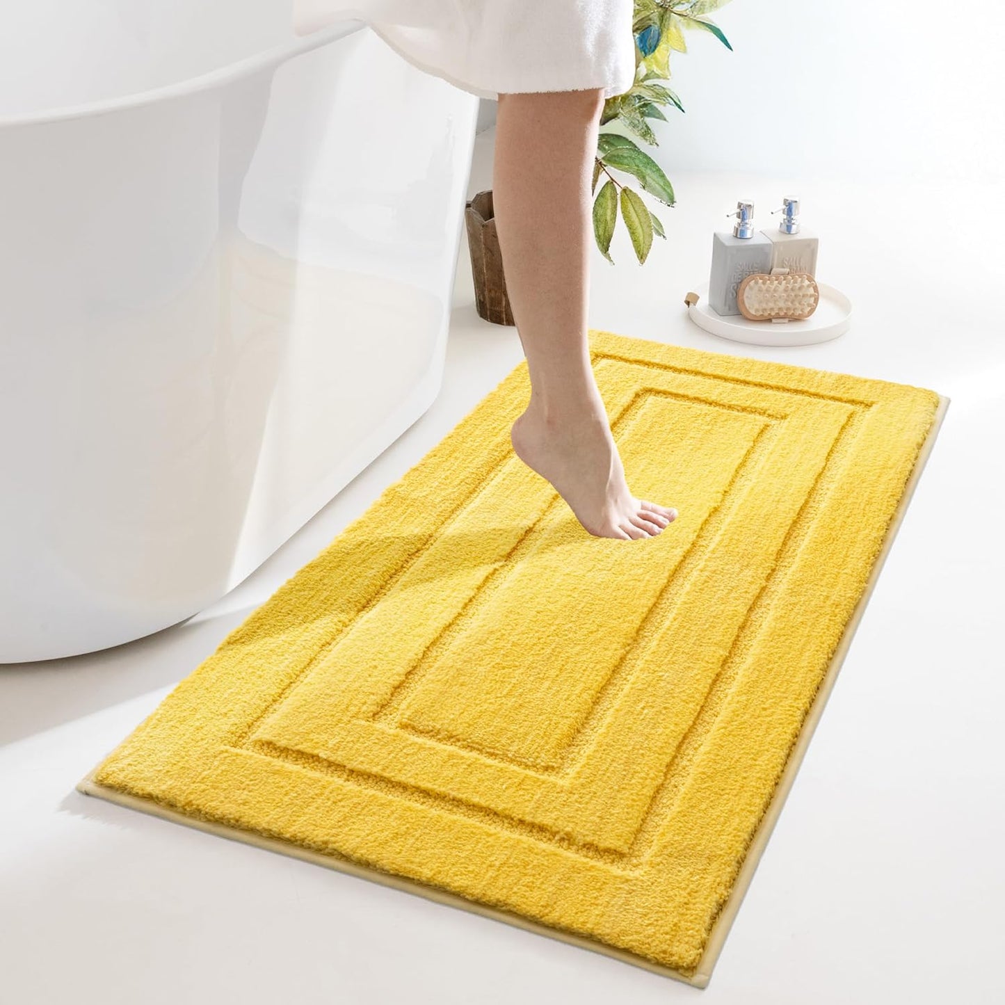Ultra Absorbent Non-Slip Bathroom Rug Mat for Comfort and Safety