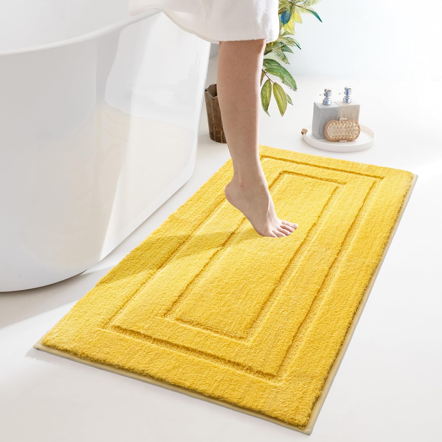 Ultra Absorbent Non-Slip Bathroom Rug Mat for Comfort and Safety