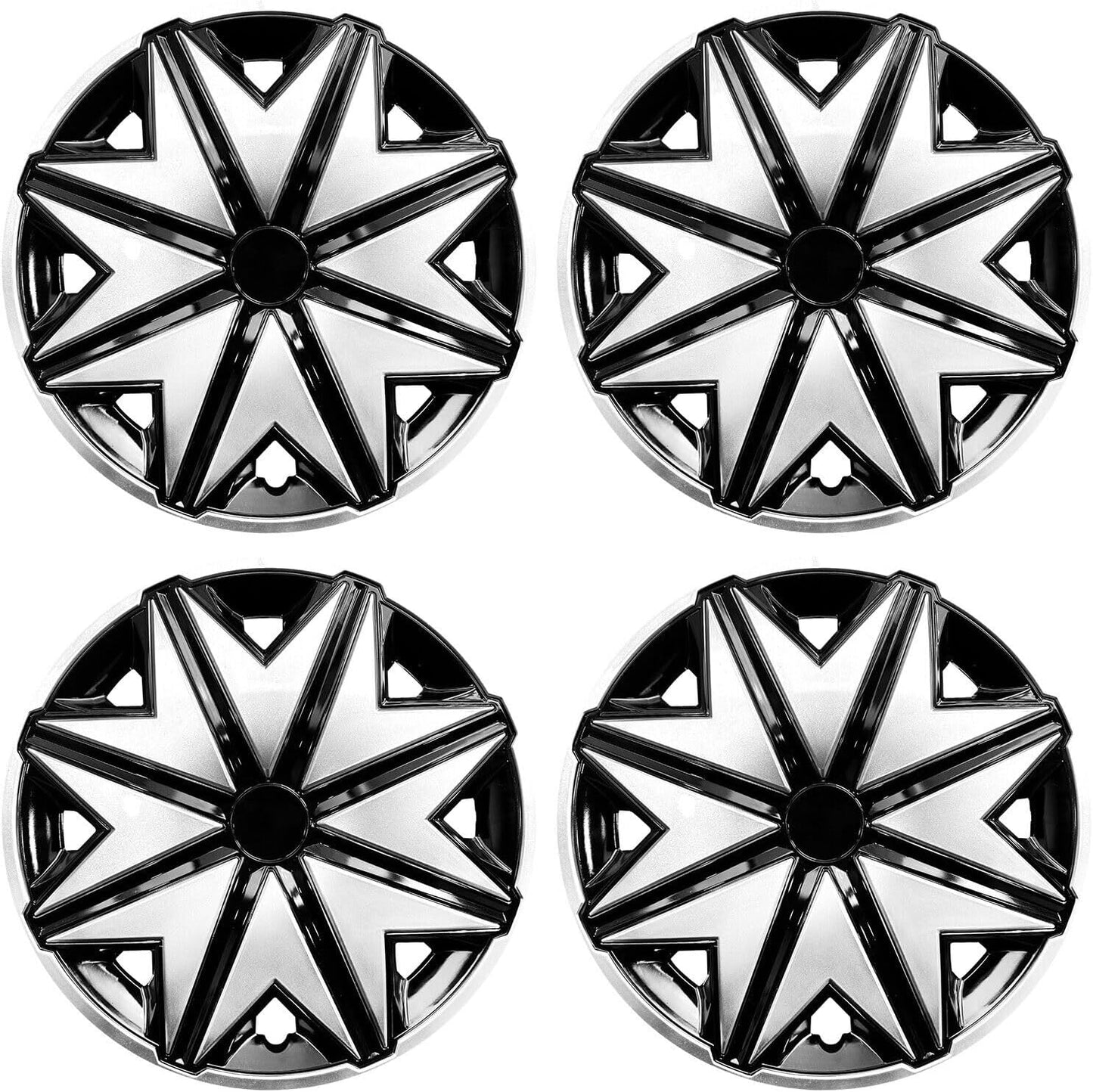 15 Inch Wheel Covers for Iron Rim - Durable Hub Caps Set of 4