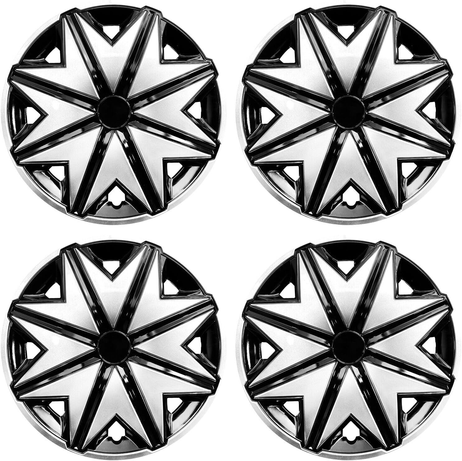 15 Inch Wheel Covers for Iron Rim - Durable Hub Caps Set of 4